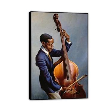 Imagem de Zeichn8u Thomas Hart Benton Paintings Wall Art Retrato de um músico Reproduções de arte clássica Thomas Hart Benton Pôster em tela para sala de estar decoração de parede de casa 105 x 70 cm