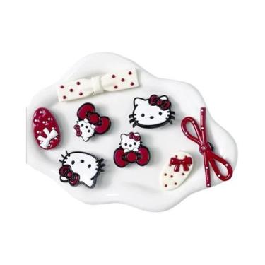 Imagem de Charms Para Sapatos Hello Kitty DIY Decorações Destacáveis MINISO Sanr