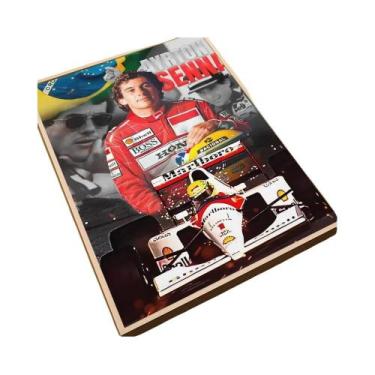 Imagem de Pôster Clássico Vintage De Ayrton Senna, Adesivo Artístico À Prova d'Á