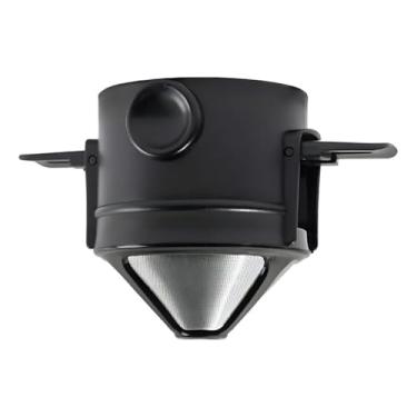 Imagem de Filtro De Café Dobrável Portátil Reutilizável Aço Inoxidável Coador Individual Viagem Escritório Gotejador Sustentável Infusor De Chá Funil Cesta Compacto Prático Para Trilhas E Camping