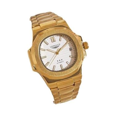 Imagem de Relógio De Pulso Masculino À Prova d'Água Em Aço Inoxidável Com Luz Me