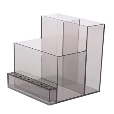 Imagem de segolike Suporte organizador de manicure com 13 furos para brocas de unhas – Preto