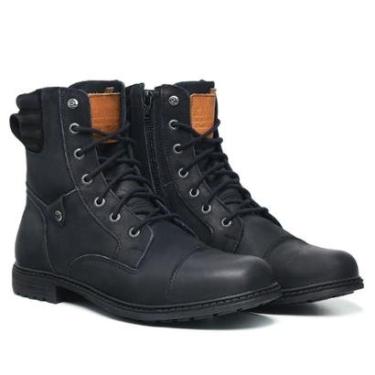 Imagem de Bota Masculina Couro Coturno Cano Médio Macia 8500 Bonanza-Masculino