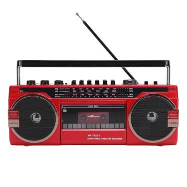 Imagem de RiToEasysports Rádio Portátil Am Fm, Gravador de Leitor de Fita Ac Alimentado por Cassete Retro Abs Com Slot Usb de Alto-falante Bluetooth para Casa Ao Ar Livre (plugue da ue)