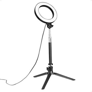 Imagem de Luz de preenchimento ao vivo, anel de luz de preenchimento ao vivo, suporte para celular, anel de luz LED, selfie, âncora, tripé, luz ao vivo