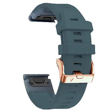 Imagem de ONECMN Pulseira feminina para relógios inteligentes EasyFit para Garmin Fenix 7S 6S Pro Mk2S 5S Plus Instinct 2S Pulseira de substituição de silicone oficial de pulso (Cor: F, Tamanho: Para Descent