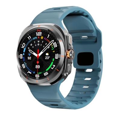 Imagem de BIK Para samsung galaxy assista ultra cinta 47mm acessórios pulseira cinto esporte silicone correa pulseira para galaxy watch7 ultra pulseiras(High blue)