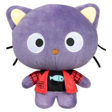 Imagem de Hello Kitty and Friends Série 2, Chococat de pelúcia Punks de 20 cm - Produto Sanrio oficialmente licenciado da Jazwares - Idades a partir de 6 anos