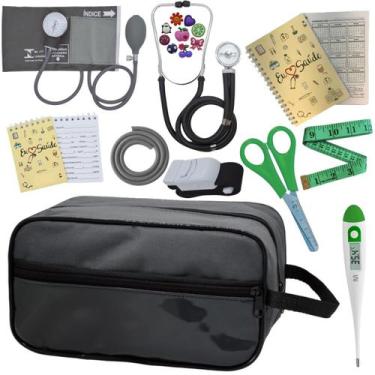Imagem de Kit Enfermagem Profissional Glicose Estagio Saude Completo - PREMIUM, 