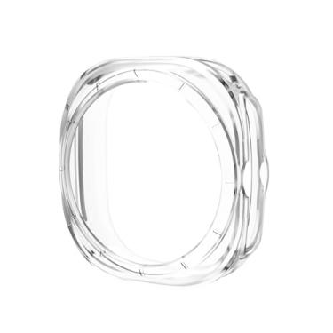 Imagem de AXPTI Capa completa para Samsung Galaxy Watch 7 40 mm 44 mm TPU antiqueda e capa protetora à prova d'água (transparente, para relógio 7 de 44 mm)