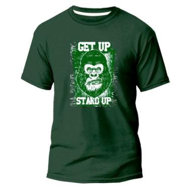 Imagem de Camiseta Básica Algodão Premium Estampa Digital Get Up Syand, Verde, M