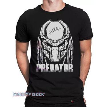 Imagem de Camiseta Predador Filme Camisa Geek Série Blusa Preta - KING OF GEEK, 