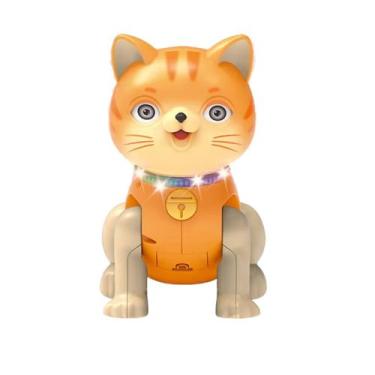 Imagem de brinquedo musical infantil gato dançante com luzes anda fofo para cria