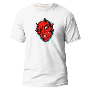 Imagem de  Camiseta Basica Algodão Premium Estampa Digital Demônio  - Pavesi, Br