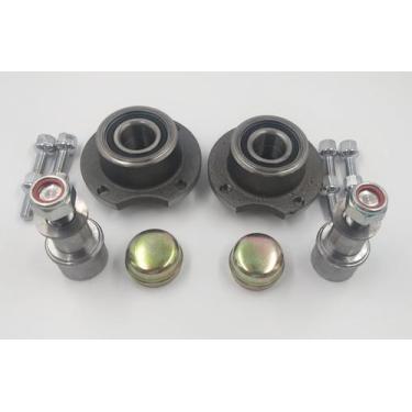 Imagem de Par De Cubo Completo Fiat Carretinha Reboque Carreta