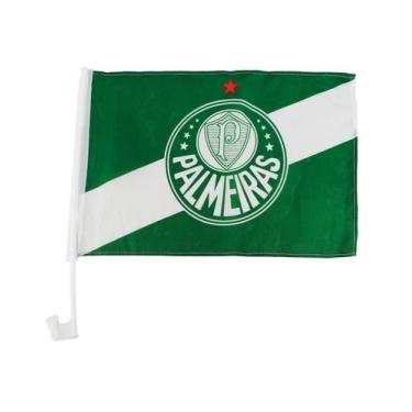 Imagem de Bandeira Haste Plástico Vidro Carro   Palmeiras