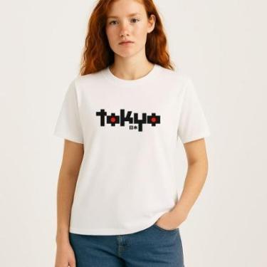 Imagem de Camiseta Feminina Algodão Premium TOKIO Malha Perfumada-Feminino