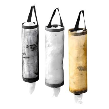 Imagem de Organizador de Sacolas Plásticas de Mercado Compras/Dispenser/Bolsa/Suporte de Parede Organizadora Porta Sacolas de Nylon Para Armazenamento de Cozinha Pendurar Suspenso