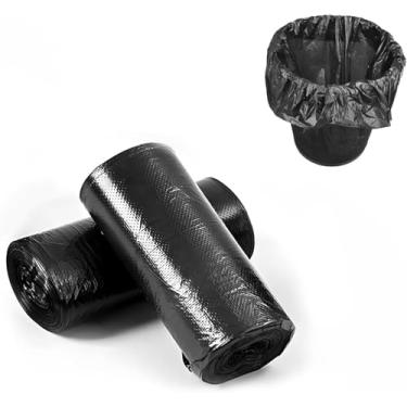 Imagem de Sacos de lixo descartáveis para uso doméstico em estilo colete grosso para escritório, cozinha, sala de estar e quarto (disponível em preto)