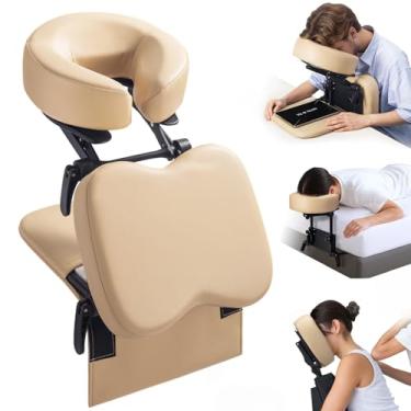 Imagem de Luxuoso berço e almofada de massagem multiuso 3 em 1 para colchão de casa, mesa de spa e mesa, mesa de massagem dobrável ajustável para descanso de cabeça para cama em casa, escritório Siesta Artifact