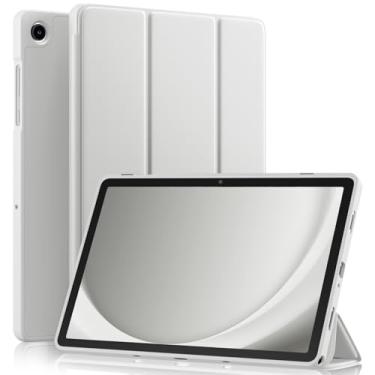 Imagem de Akkerds Compatível com Galaxy Tab A11 Plus 27.9 cm 2026/ A9 Plus 11 polegadas 2023, capa protetora fina de TPU macio com suporte de três dobras e despertar/hibernar automático para Galaxy A11+/A9+ 5G