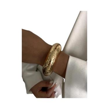 Imagem de Pulseira De Cuff Punk Chunky Com Pérolas Imitadas Para Mulheres E Home