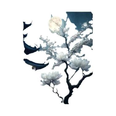 Imagem de Kit De Pintura Em Diamante 5D DIY, Mosaico De Flores, Paisagens, Lua, 