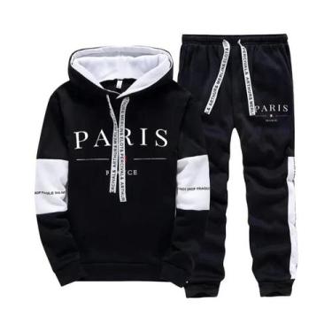 Imagem de Moletom Confortável Masculino, Roupas Esportivas Versáteis, Calças De 