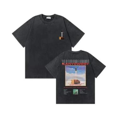 Imagem de Camiseta Masculina Oversized Vintage Com Estampa De Urso De Formatura 