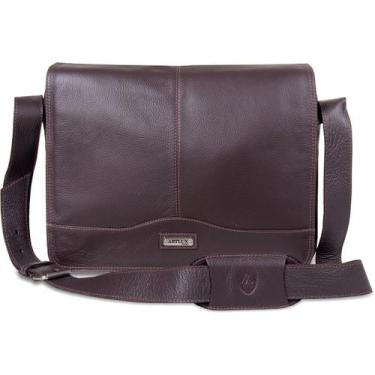Imagem de Bolsa Transversal em Couro Artlux 1202, Cafe