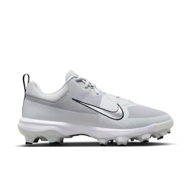 Imagem de Nike Chuteiras de beisebol masculinas Force Trout 9 Pro moldadas, Cinza lobo/platina pura/preto/prata metálica, 14