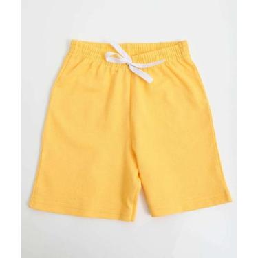 Imagem de Bermuda Infantil Moletinho MR Tam 1 a 3 Amarelo-04048, 3, Amarelo
