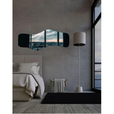 Imagem de Espelho Orgânico Luxo Grande 150 X 60 Corpo Inteiro Moderno Orgânico L
