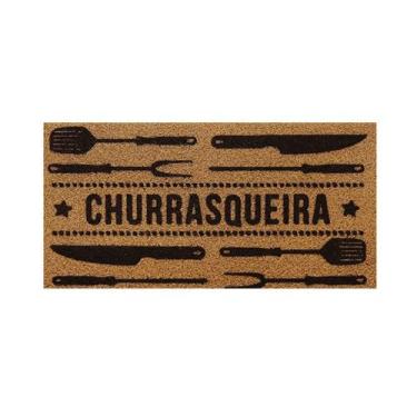 Imagem de Tapete Churrasqueira Capacho Grill Vinil Churrasco Kapazi