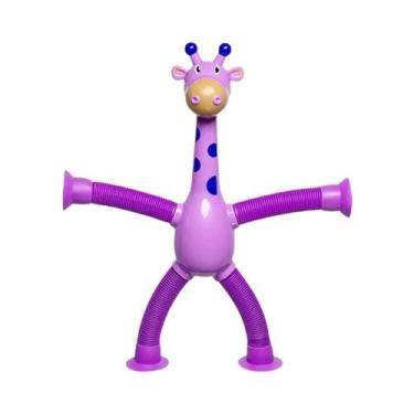 Imagem de Brinquedo De Tubo De Sucção Girafa Para Alívio Do Estresse, Presente P