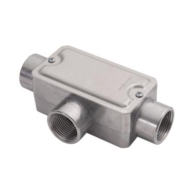 Imagem de Condulete Fixo 3/4 Tipo T Tramontina com Tampa e com Rosca