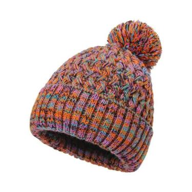 Imagem de Gorro De Inverno Feminino Com Padrão De Abacaxi, Chapéu Tricotado De C