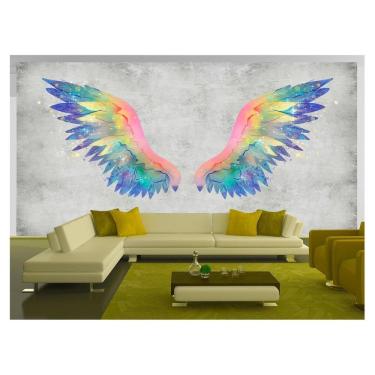 Imagem de Papel De Parede 3D Arte Asas Selfie Insta Cores 3,5M Tra381