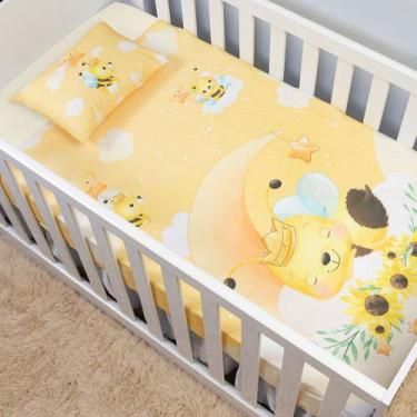 Imagem de Jogo de Lençol 2 Peças Bebê Berço Americano Nacional Infantil Bebês Fr