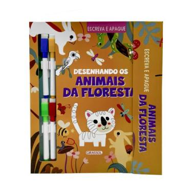 Imagem de Livro - Escreva e Apague: Desenhando os Animais da Floresta