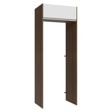 Imagem de Porta-geladeira 83 Cm 1 Porta Basculante Rustic/branco Glamy Madesa Rustic/branco