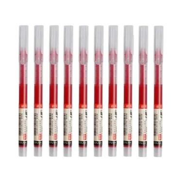 Imagem de Canetas De Gel Líquido Retas De 0,5mm Em 10 Cores, 10 Unidades, Secage