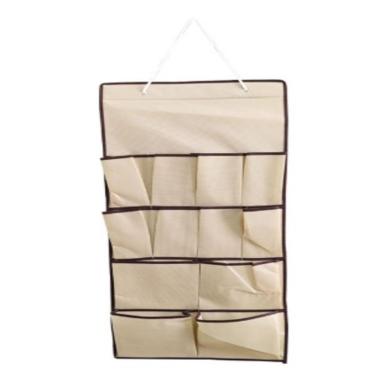 Imagem de Sapateira Porta Parede Organizador Vertical Sapatos Acessorios Flexivel 12 Nichos Divisorias Grande