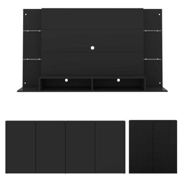 Imagem de Conjunto Sala De Estar Painel Tv 60 e 2 Aparadores Olívia