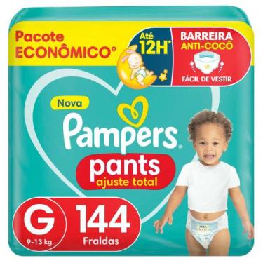 Imagem de Fralda Pampers Pants Ajuste Total Tamanho G (9-13Kg) 144 Unidades, G, 
