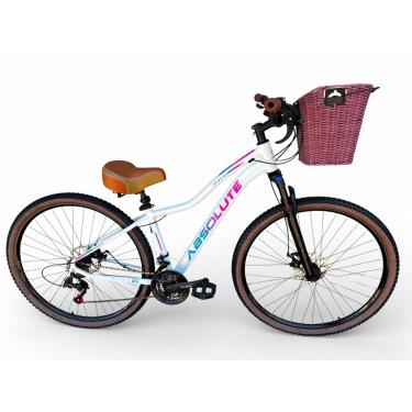 Imagem de Bicicleta Aro 29 Feminina Absolute Hera Vintage Retrô 21v Alumínio Confortável Cesta Selim 2 Molas-Feminino