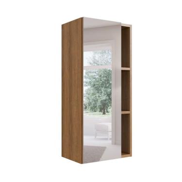 Imagem de Armário de Banheiro com Espelho Grace 1 Porta Mel