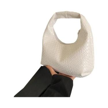 Imagem de Bolsa De Ombro Pequena Clássica Feminina Em Couro PU Com Estampa Embos