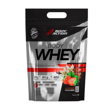 Imagem de Body Whey Bodyaction 900g - Suplemento Proteico de Alta Qualidade, Cho