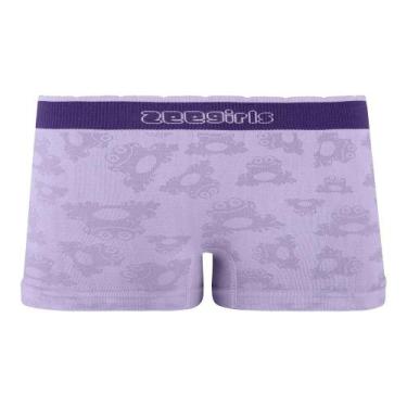 Imagem de Calcinha Boxer Infantil Jacquard Lilás - Zee Rucci, P